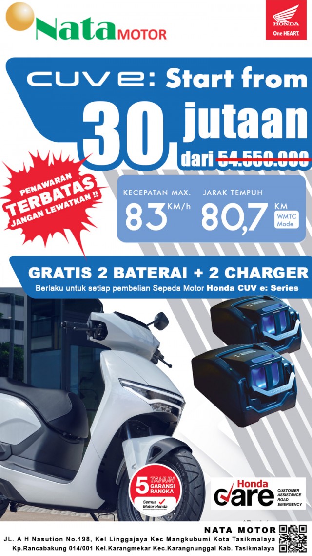 Promo Motor Listrik Honda - CUV e: